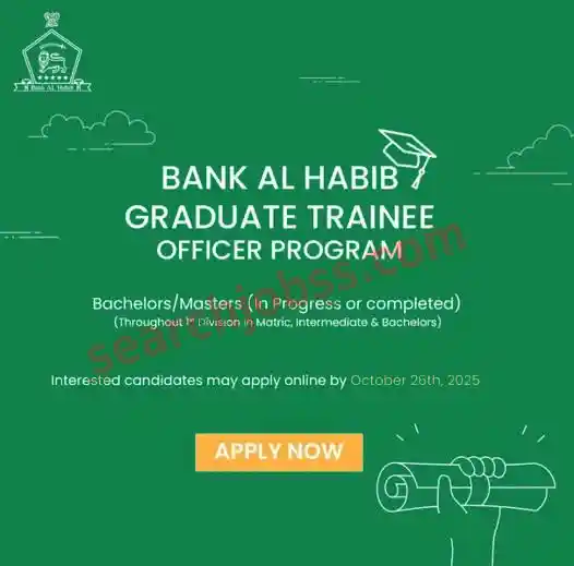 Bank Al Habib GTO Program 2025 - Apply Online