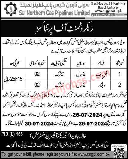 Sui Gas New Class 4 Jobs in Gujrat July 2024 Advertisement