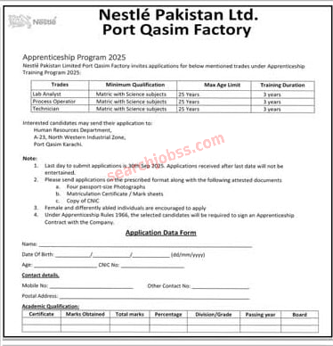 Nestle Pakistan Karachi Jobs 2025 Management Posts