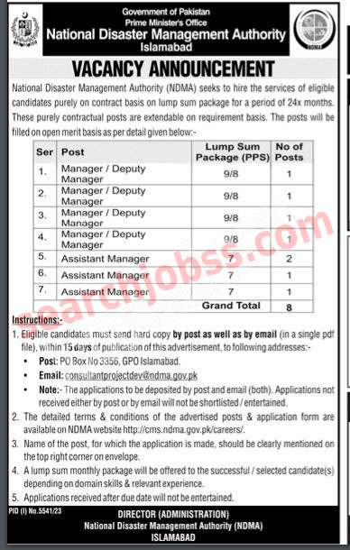 Latest Prime Minister PM Office Jobs in Islamabad March 2024