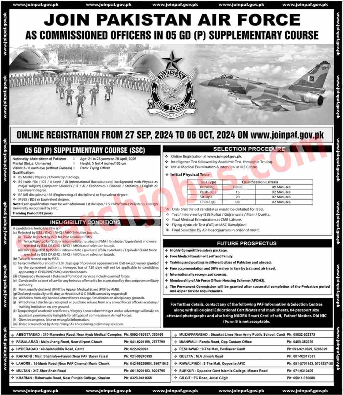 Join PAF as Commissioned Officer in GD Pilot 2024 Online Registration