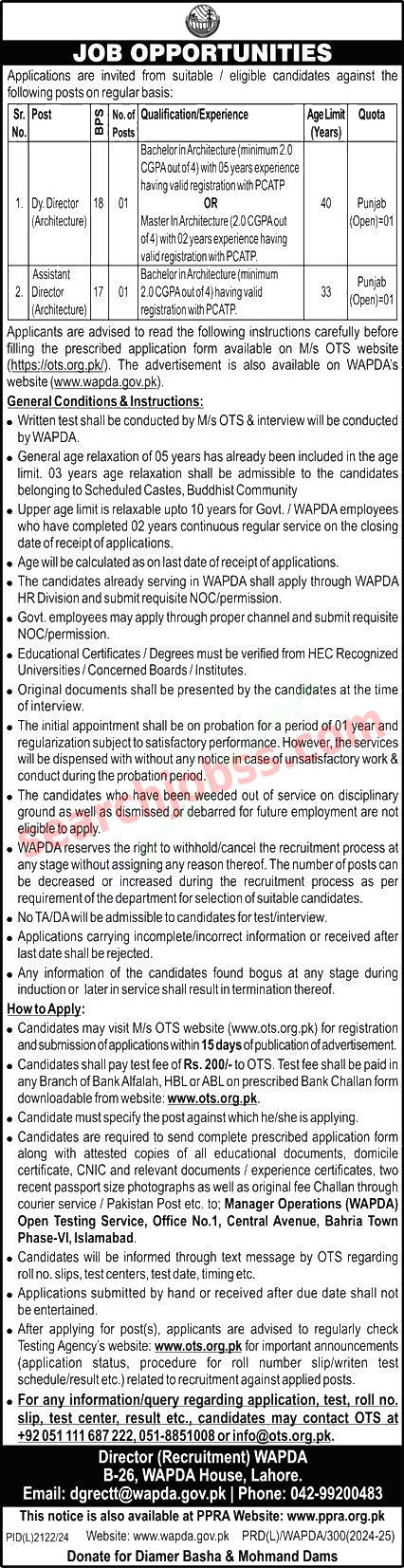 Wapda Jobs in Punjab February 2025