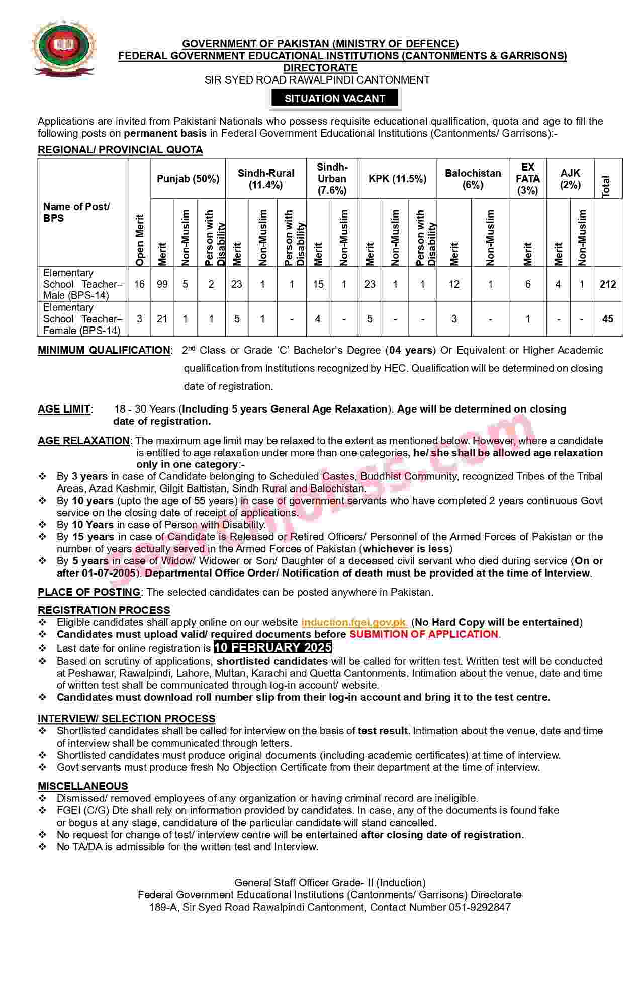 Elementory School Teacher Jobs 2025