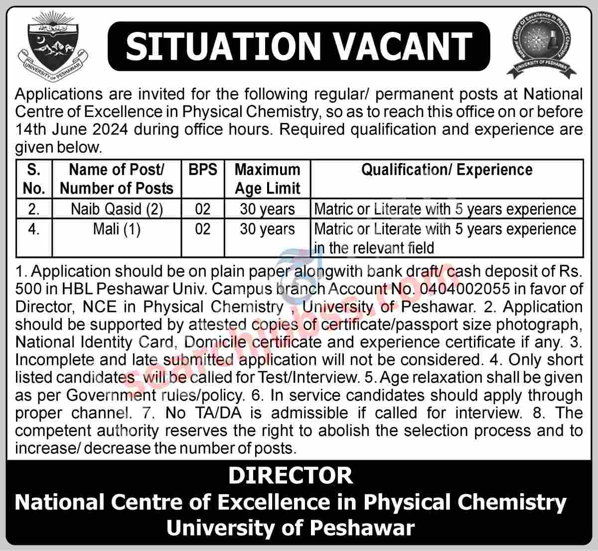Latest University of Peshawar Jobs June 2024 Advertisement