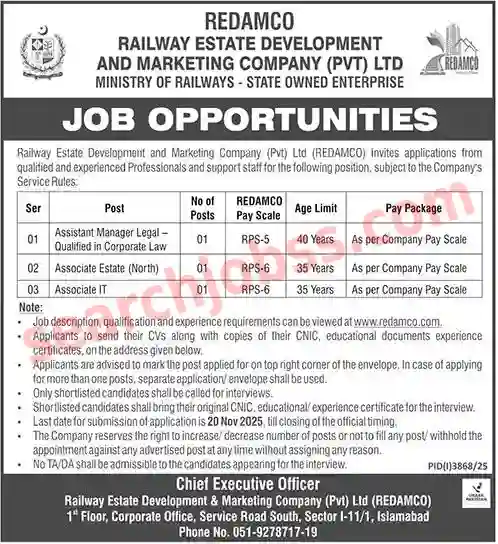 Ministry of Railways November Jobs 2025