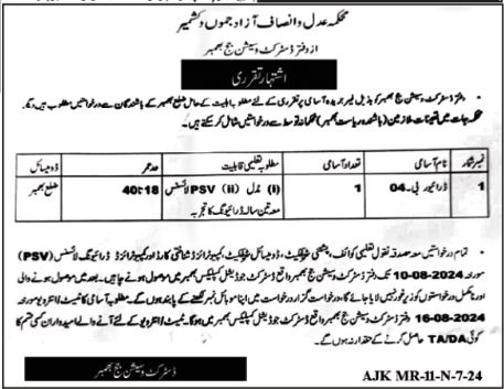 Latest District and Session Judge Jobs July 2024 Advertisement