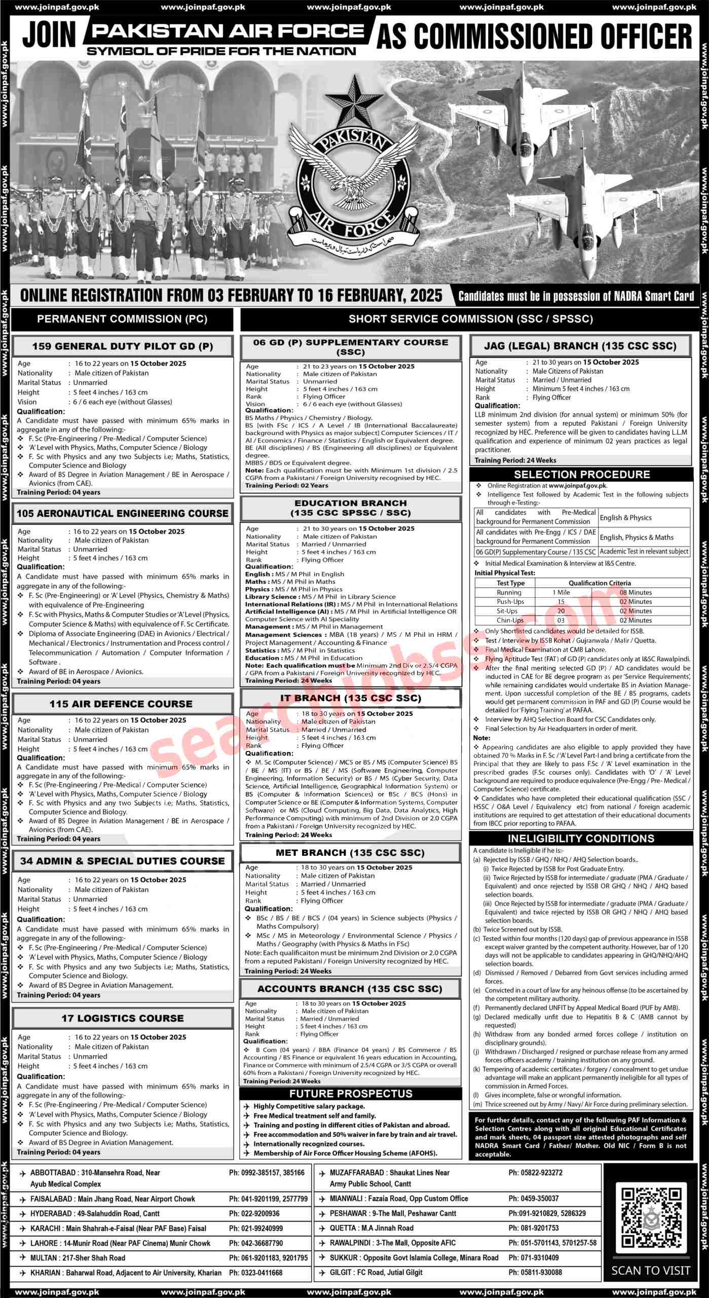 Join PAF As Commissioned officer February 2025